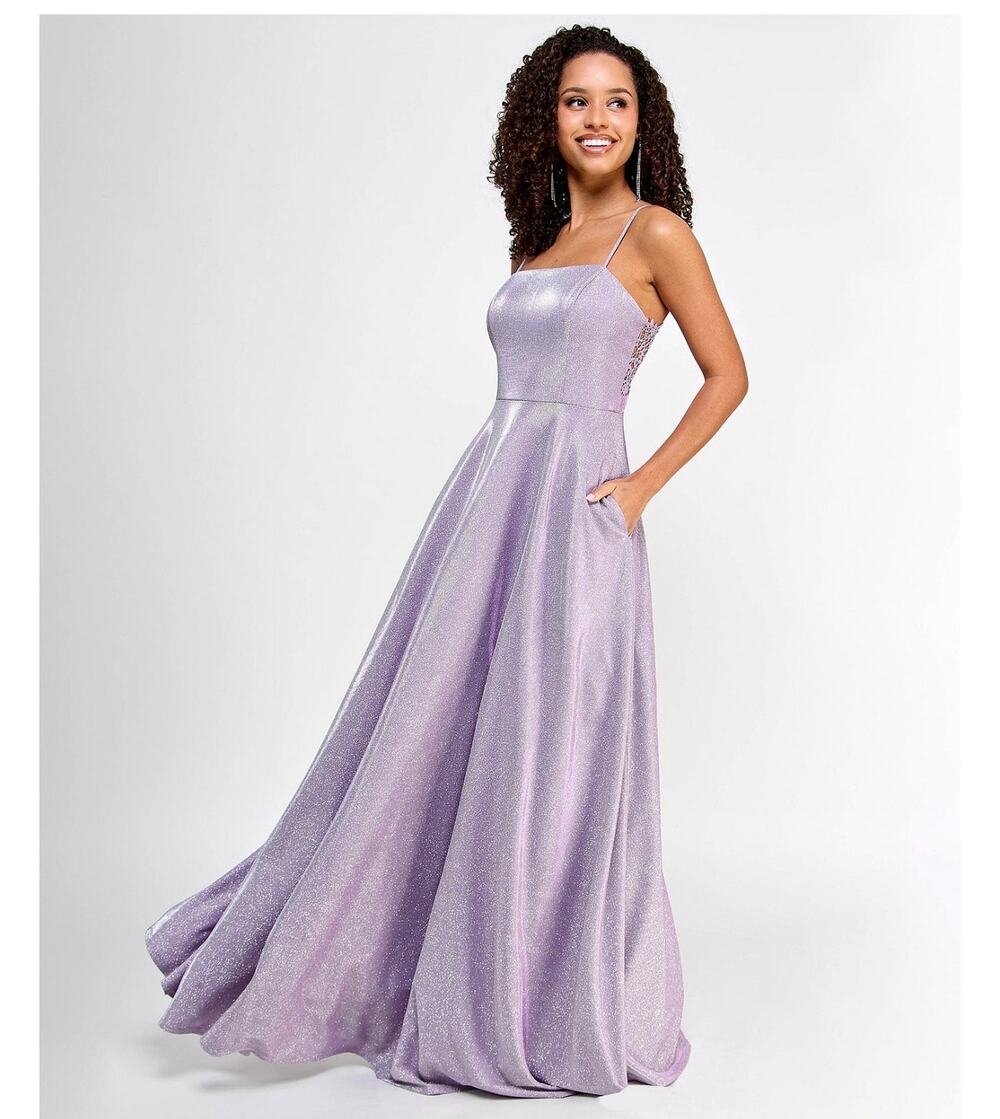 New city studio purple gown dress size 1/2 juniors